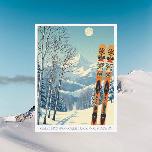 Camelback Mountain PA ski vacation Postcard (Creator Uploaded)
