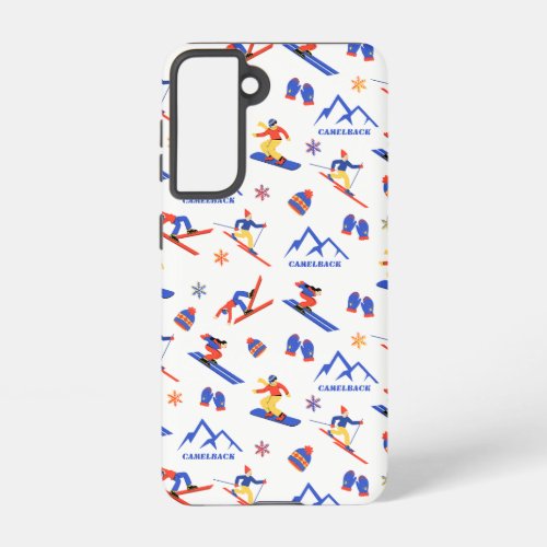 Camelback Pennsylvania Ski Snowboard Pattern Samsung Galaxy S21 Case