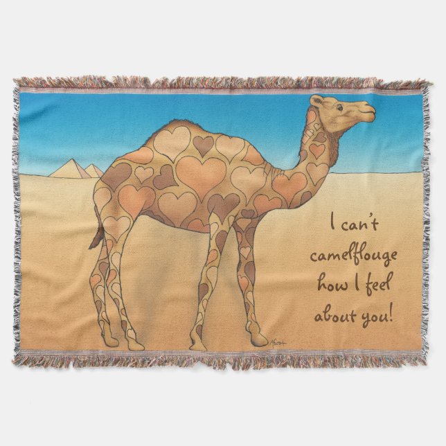 Camelflouge Throw Blanket (Front)