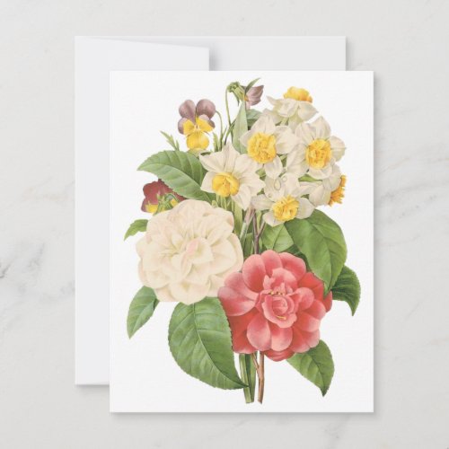 Vintage Flowers Floral Informal Bouquet by Redoute Custom Invitations