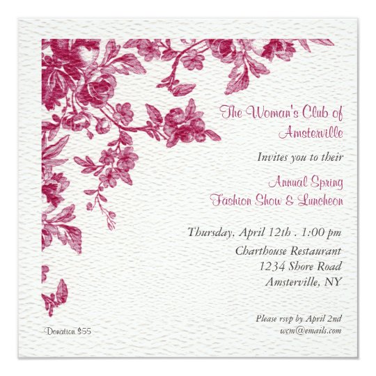 Spring Luncheon Invitations 1