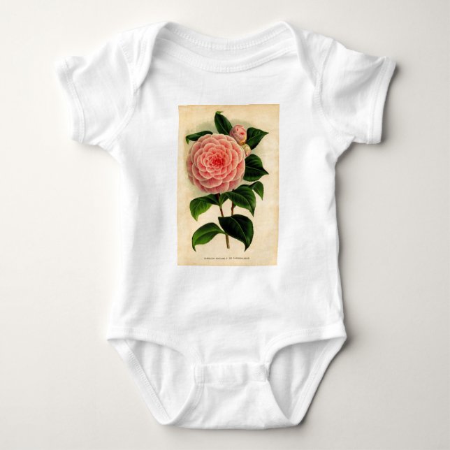 camellia baby bodysuit (Front)
