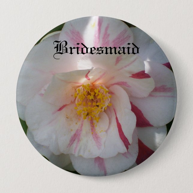 Camellia Bridesmaid Button (Front)
