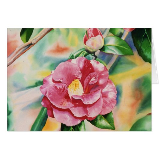 Camellia Card (Front Horizontal)