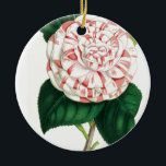 Camellia Ceramic Ornament<br><div class="desc">Flower of camellia.</div>