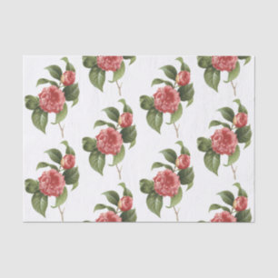 Camellia Flower Pattern Tissue Paper