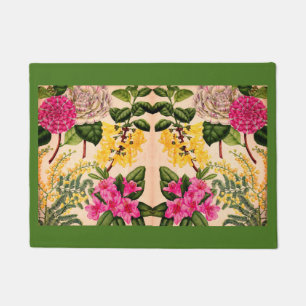 camellia, forsythia, rhododendron and acacia doormat