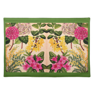 camellia, forsythia, rhododendron and acacia placemat