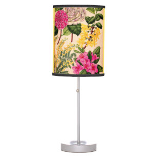 camellia, forsythia, rhododendron and acacia table lamp