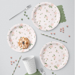 Camellia Garden Paper Plates