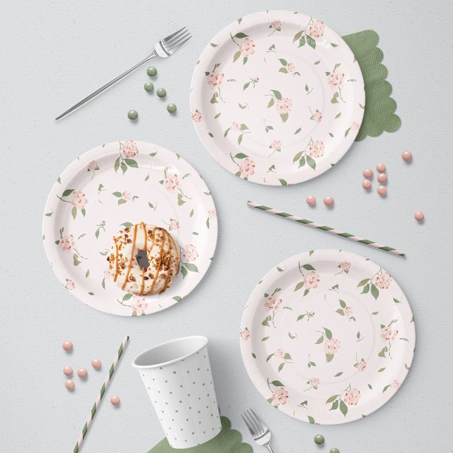 Camellia Garden Paper Plates (Creator Uploaded)