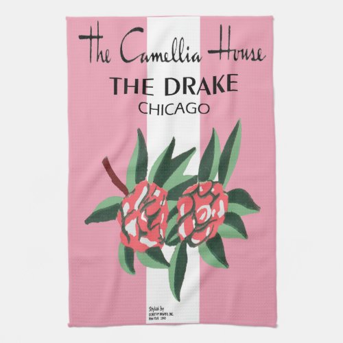 Camellia House Drake Hotel Chicago 1940_1977 Kitchen Towel