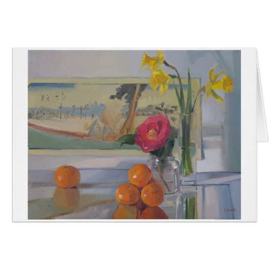 Camellia Japonica - Art Card, Blank (Front Horizontal)