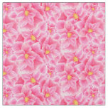 Camellia pink watercolor art pattern fabric