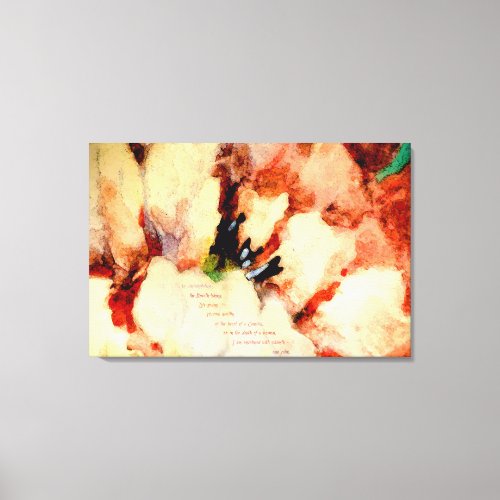 Camellia Prose Canvas Print