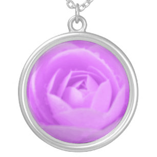 Camellia Purple Floral Necklace