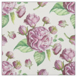 Camellia Rose Garden Flowers Fabric