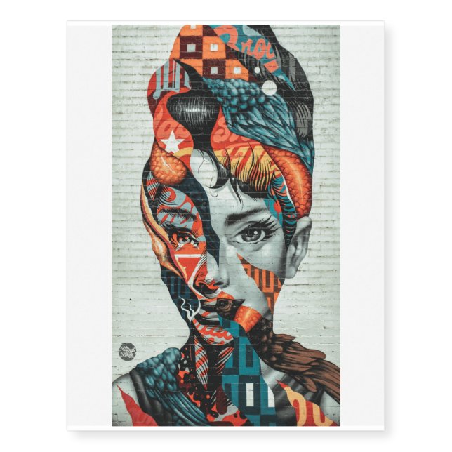 Camellia  temporary tattoos (Front)