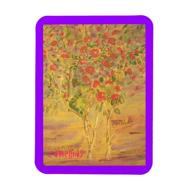 camellias magnet (Vertical)