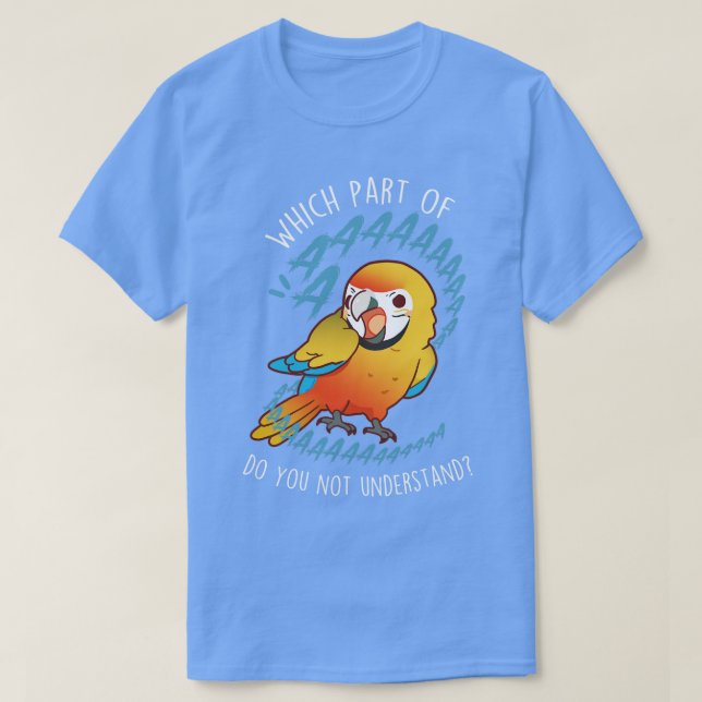 Camelot Macaw Parrot Aaaa T-Shirt (Design Front)