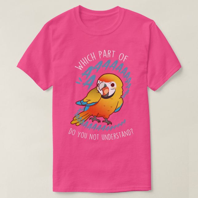 Camelot Macaw Parrot Aaaa T-Shirt (Design Front)