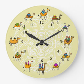 Camels الجمال  Acrylic Wall Clock