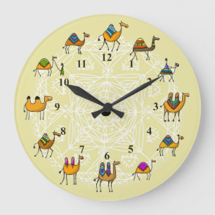 Camels الجمال Acrylic Wall Clock