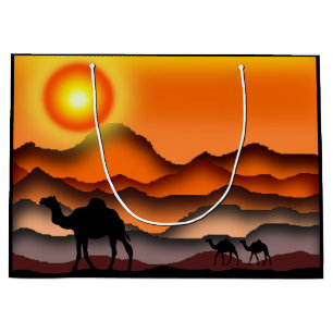 Camels 2 large gift bag