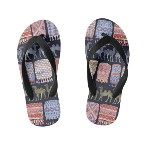 Camels and blankets flip flops