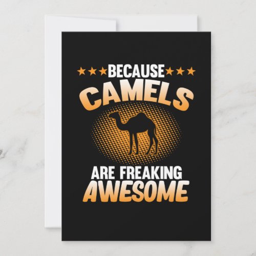 Camels Are Awesome Animal Lover Camel Pet Owner Gr Thank You Card