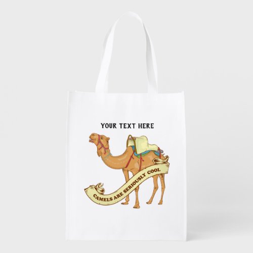 Camels are cool grocery bag