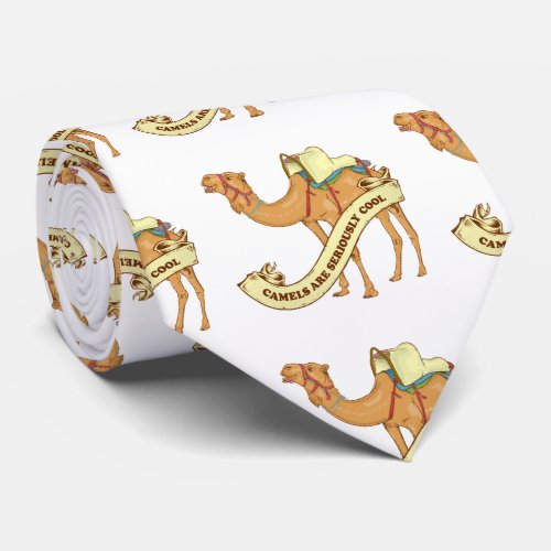 Camels are seriously cool neck tie