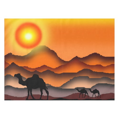 Camels Art Tablecloth