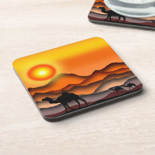 Camels At Sunset Desert Coaster