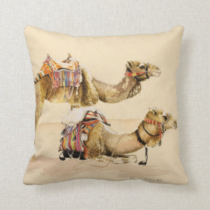 Camels from Petra 2007 Throw Pillow