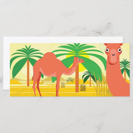 Camels illustration (Front/Back)
