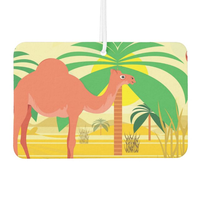 Camels illustration air freshener (Front)