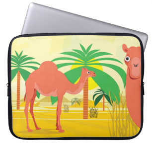 Camels illustration laptop sleeve