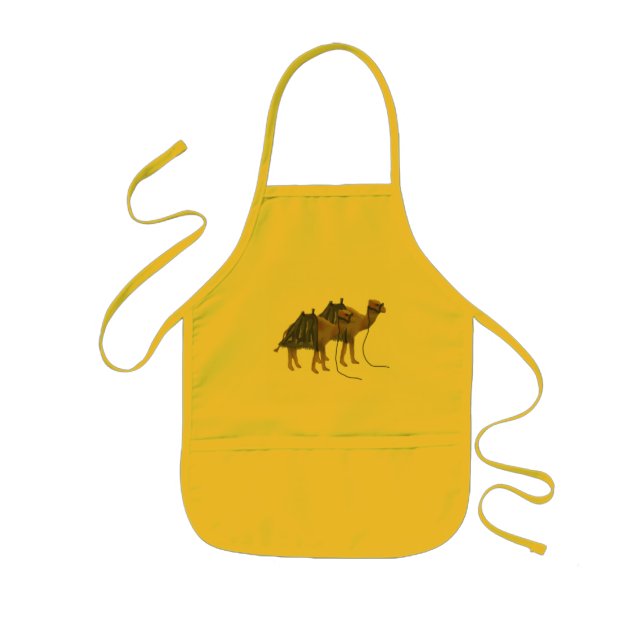 Camels in the desert kids' apron (Front)