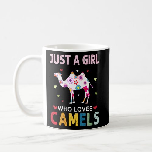 Camels   Just A Girl Who Loves Camels Daisy Flower Coffee Mug