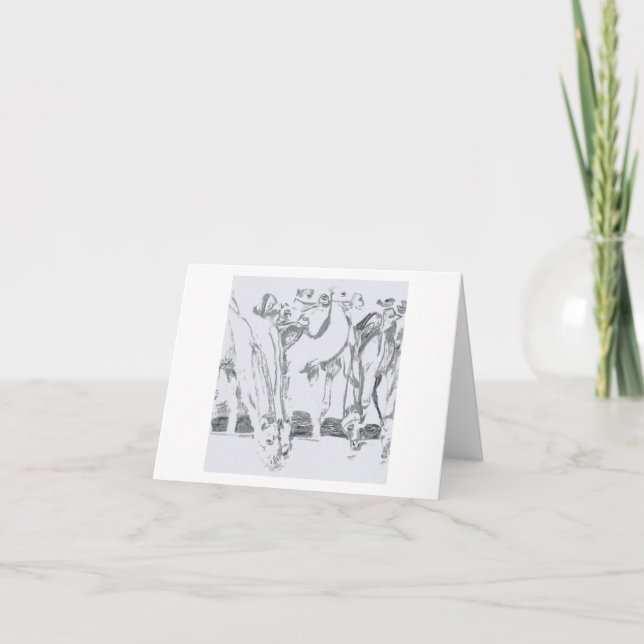 Camels 🐪  letterpress thank you card (Front)