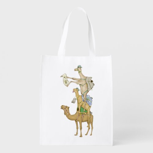 Camels Lost in the desert Grocery Bag