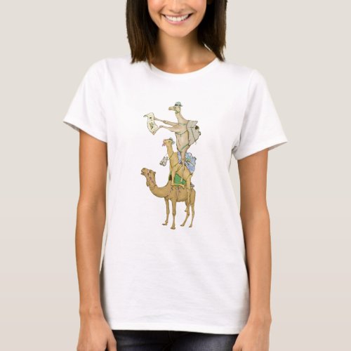 Camels Lost in the desert T_Shirt