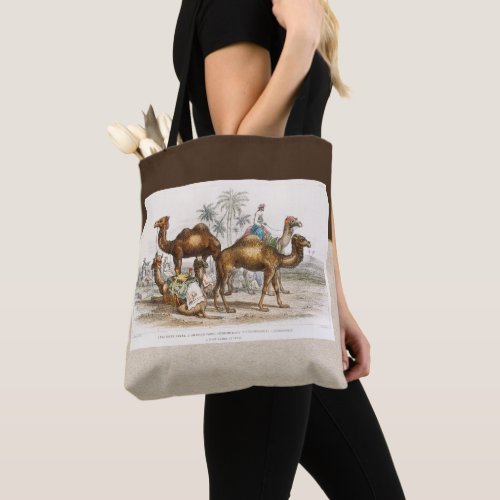 Camels of India Vintage Illustration 1820 Tote Bag