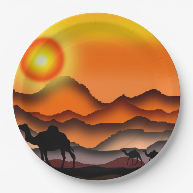 Camels Paper Plates (Front)