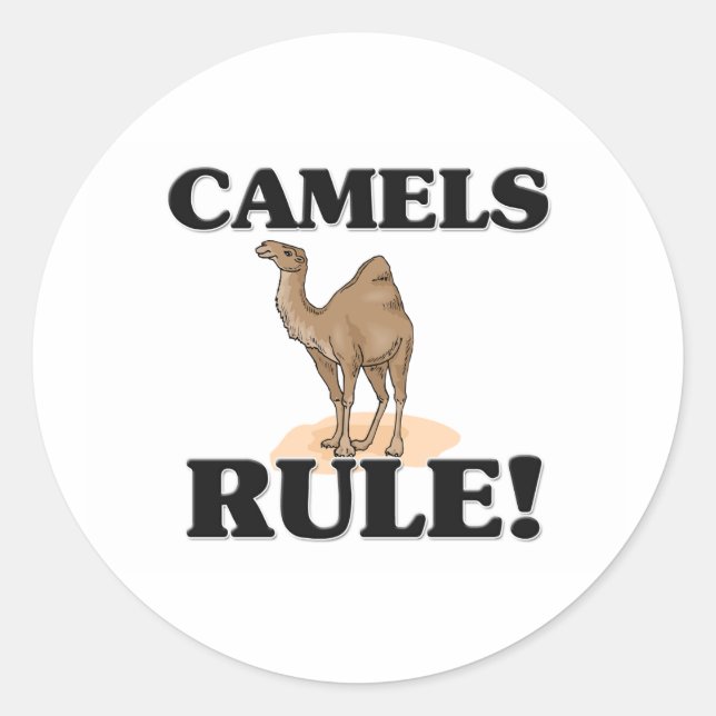 CAMELS Rule! Classic Round Sticker (Front)