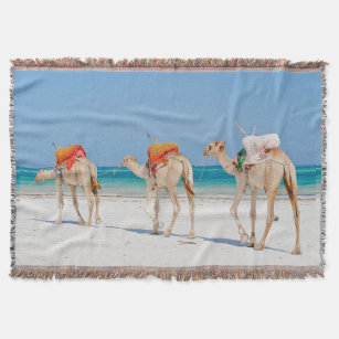 Camels Throw Blanket