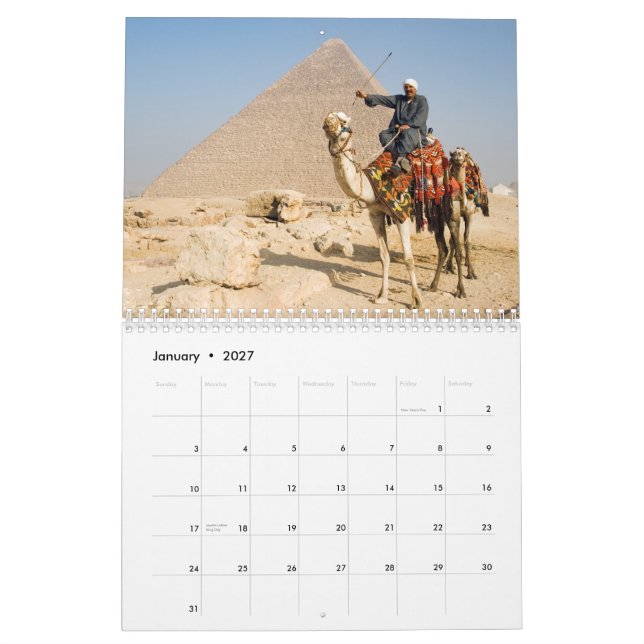 CAMELS Wall Calendar (Jan 2027)
