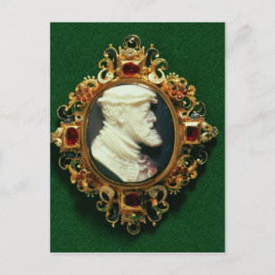 Cameo bearing the portrait of Charles I of Spain Postcard