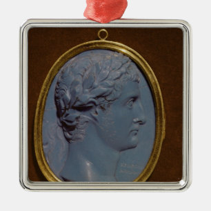 Cameo bearing the profile of Tiberius Metal Ornament